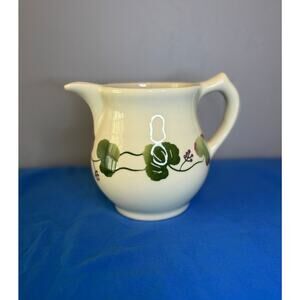 Hartstone Pottery Geranium 32 Oz. Pitcher Jug -Rare